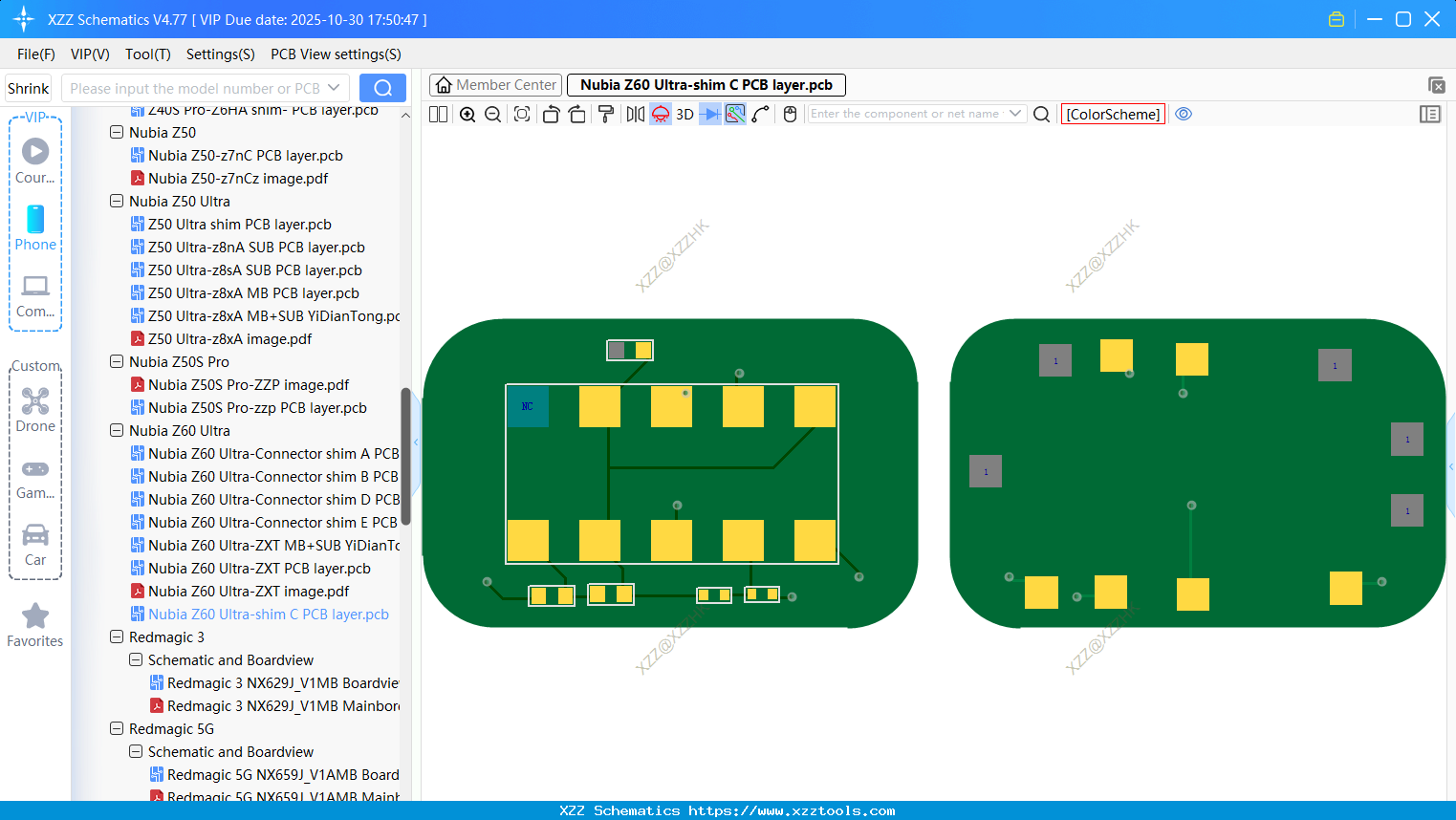 Nubia Z60 Ultra-shim C PCB Layer